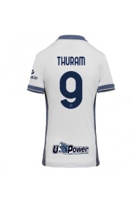 Inter Milan Marcus Thuram #9 Fotballdrakt Borte Klær Dame 2024-25 Korte ermer